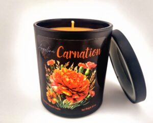 carnation organic scented candle