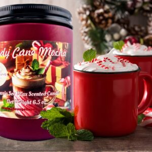 Candy Cane Mocha Scented Candle