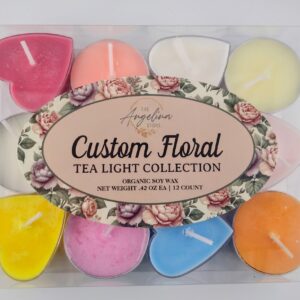 Custom Floral Tea Light Collection