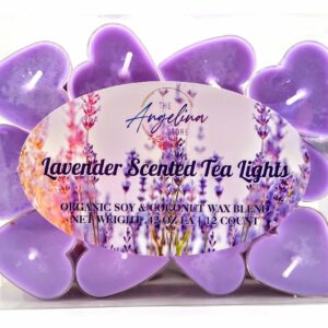 Lavender | Heart-Shaped Tea Lights